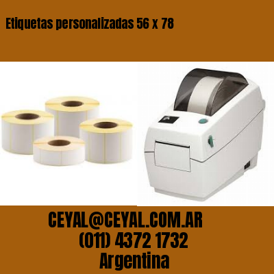 Etiquetas personalizadas 56 x 78