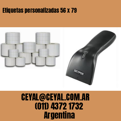 Etiquetas personalizadas 56 x 79