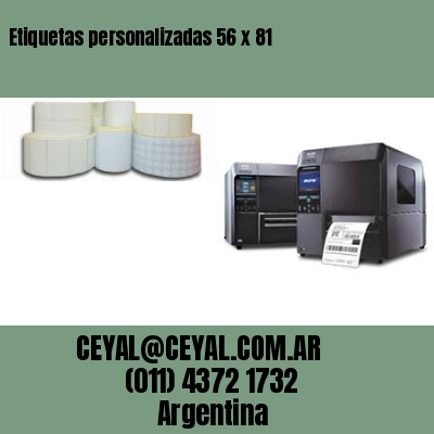 Etiquetas personalizadas 56 x 81