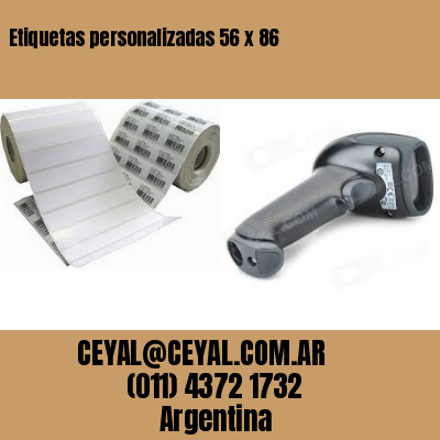 Etiquetas personalizadas 56 x 86