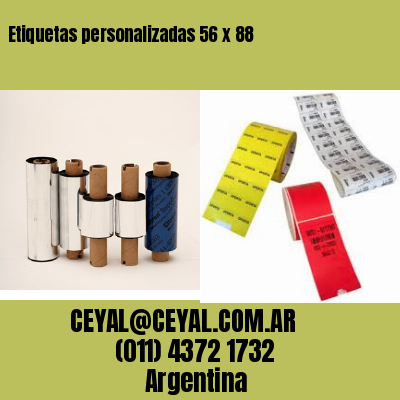 Etiquetas personalizadas 56 x 88