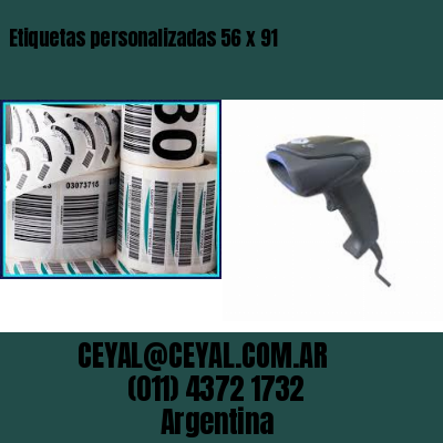 Etiquetas personalizadas 56 x 91