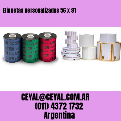 Etiquetas personalizadas 56 x 91