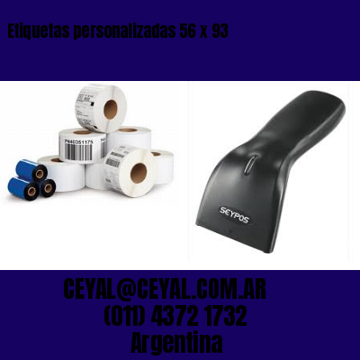 Etiquetas personalizadas 56 x 93