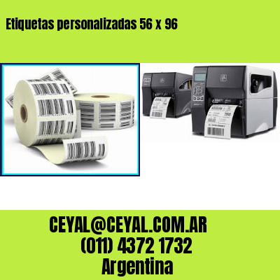 Etiquetas personalizadas 56 x 96