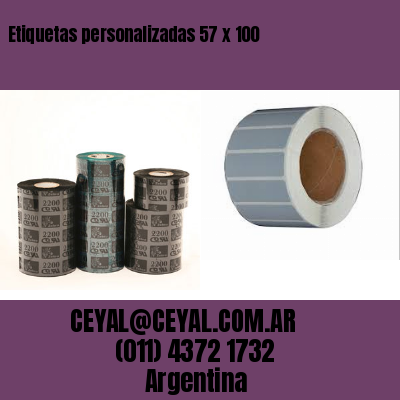 Etiquetas personalizadas 57 x 100