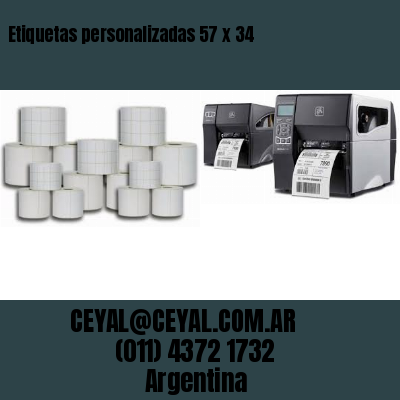 Etiquetas personalizadas 57 x 34