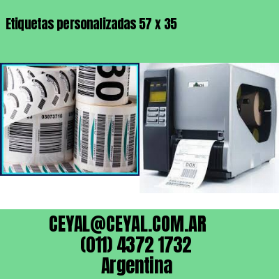Etiquetas personalizadas 57 x 35
