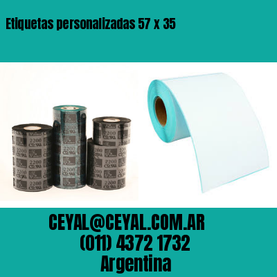 Etiquetas personalizadas 57 x 35