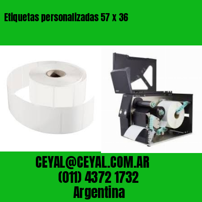 Etiquetas personalizadas 57 x 36