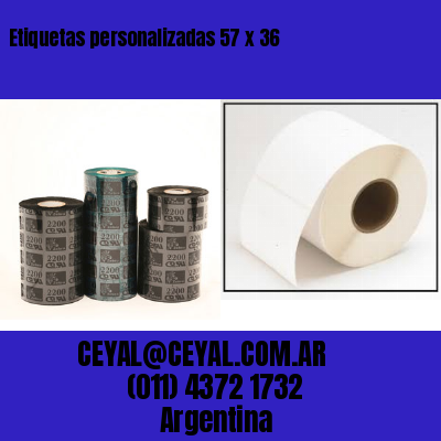Etiquetas personalizadas 57 x 36