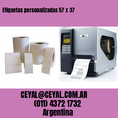 Etiquetas personalizadas 57 x 37