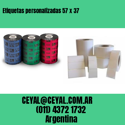 Etiquetas personalizadas 57 x 37