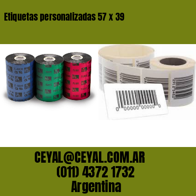 Etiquetas personalizadas 57 x 39
