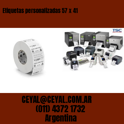 Etiquetas personalizadas 57 x 41