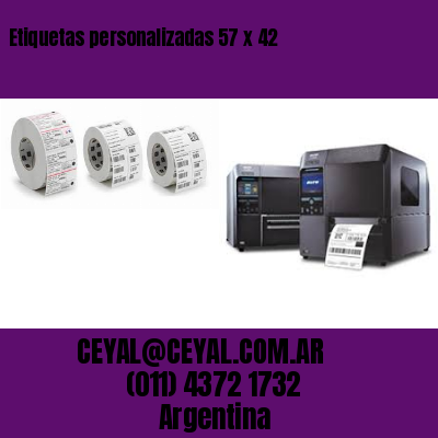 Etiquetas personalizadas 57 x 42
