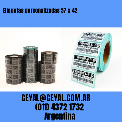 Etiquetas personalizadas 57 x 42