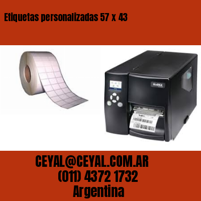Etiquetas personalizadas 57 x 43