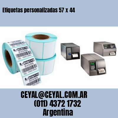 Etiquetas personalizadas 57 x 44