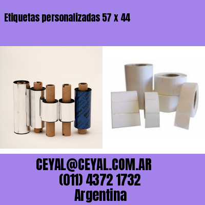 Etiquetas personalizadas 57 x 44