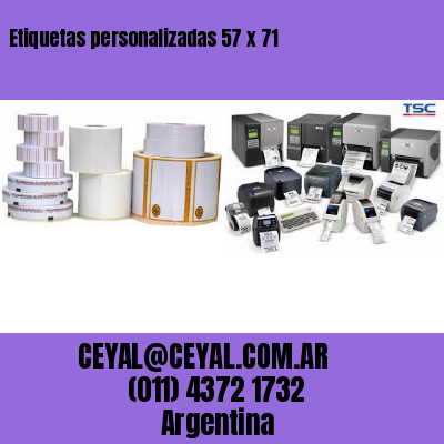 Etiquetas personalizadas 57 x 71