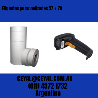 Etiquetas personalizadas 57 x 79
