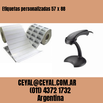 Etiquetas personalizadas 57 x 88