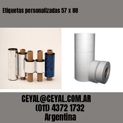 Etiquetas personalizadas 57 x 88