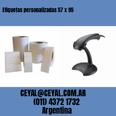 Etiquetas personalizadas 57 x 95