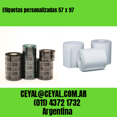 Etiquetas personalizadas 57 x 97