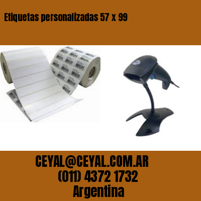 Etiquetas personalizadas 57 x 99