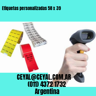 Etiquetas personalizadas 58 x 39