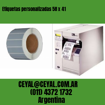 Etiquetas personalizadas 58 x 41