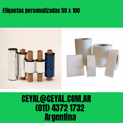 Etiquetas personalizadas 59 x 100