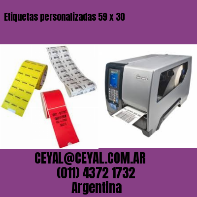 Etiquetas personalizadas 59 x 30