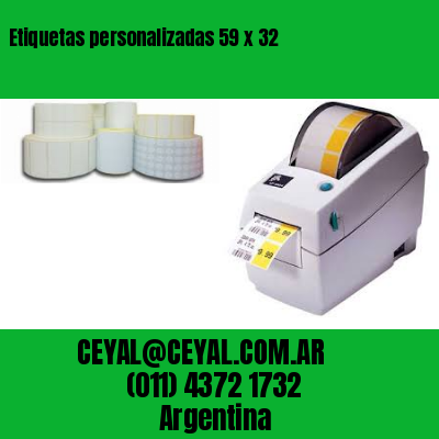 Etiquetas personalizadas 59 x 32