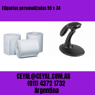 Etiquetas personalizadas 59 x 34