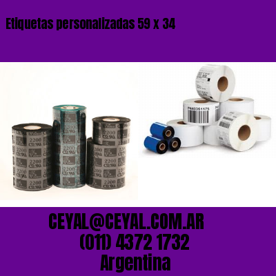 Etiquetas personalizadas 59 x 34