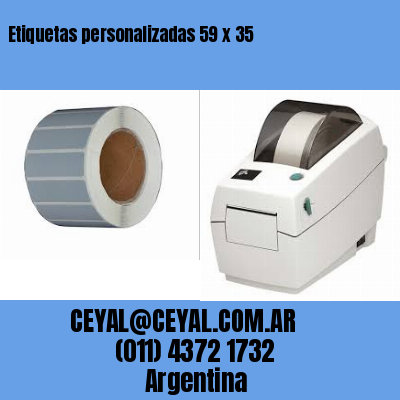 Etiquetas personalizadas 59 x 35