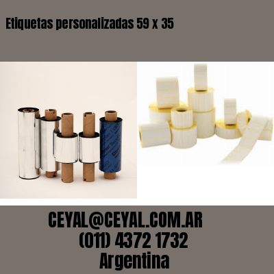 Etiquetas personalizadas 59 x 35