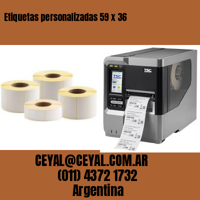 Etiquetas personalizadas 59 x 36