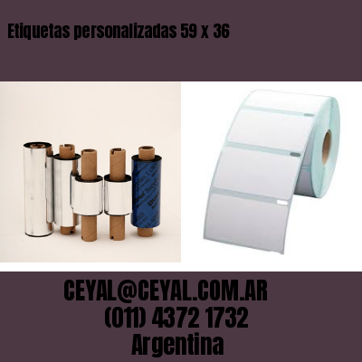 Etiquetas personalizadas 59 x 36