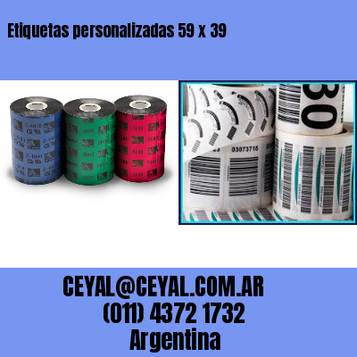 Etiquetas personalizadas 59 x 39