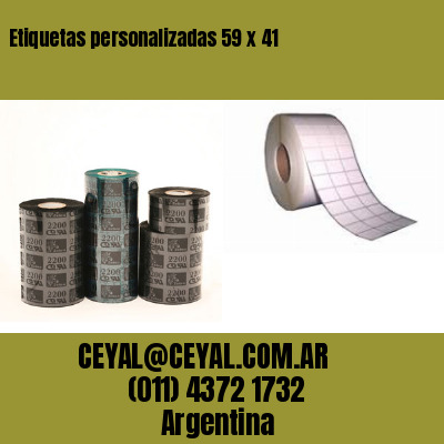 Etiquetas personalizadas 59 x 41