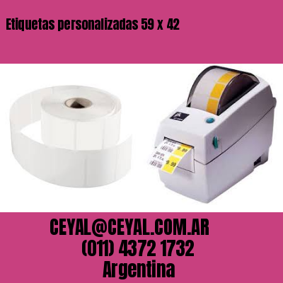 Etiquetas personalizadas 59 x 42