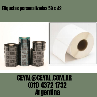 Etiquetas personalizadas 59 x 42