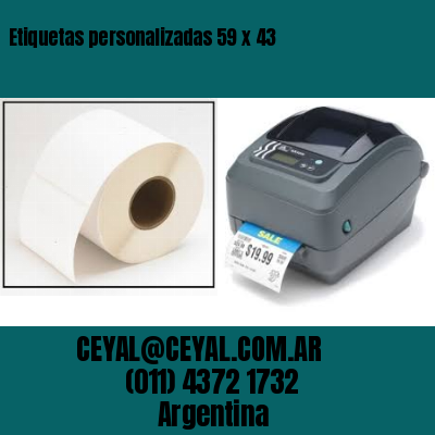 Etiquetas personalizadas 59 x 43