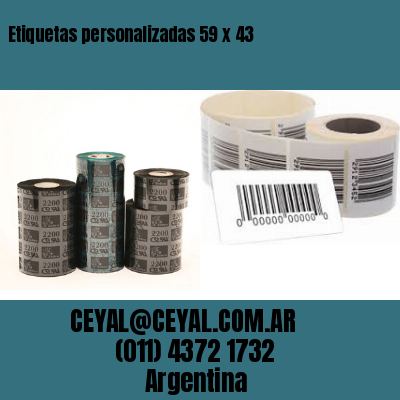 Etiquetas personalizadas 59 x 43