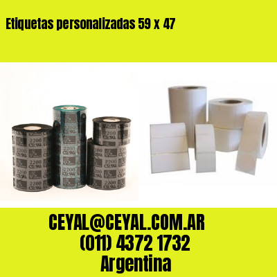 Etiquetas personalizadas 59 x 47