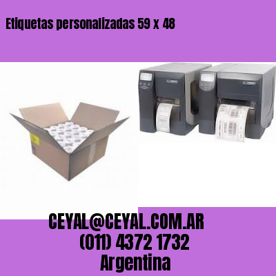 Etiquetas personalizadas 59 x 48